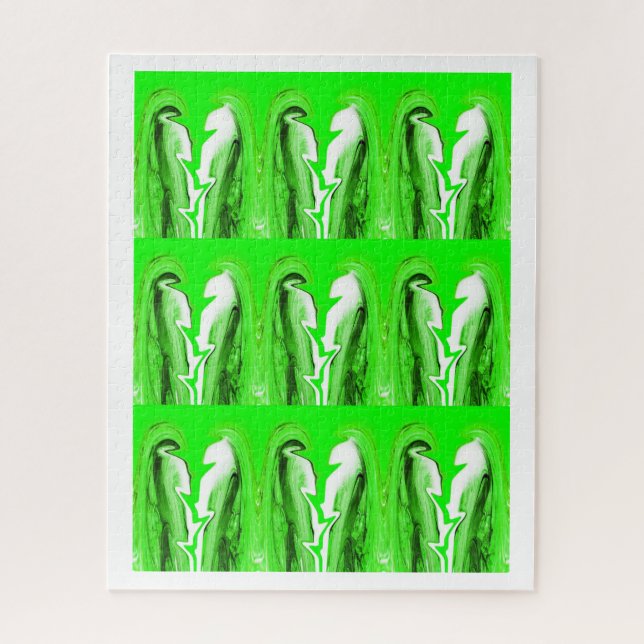 Grüner Blitz Puzzle (Vertikal)