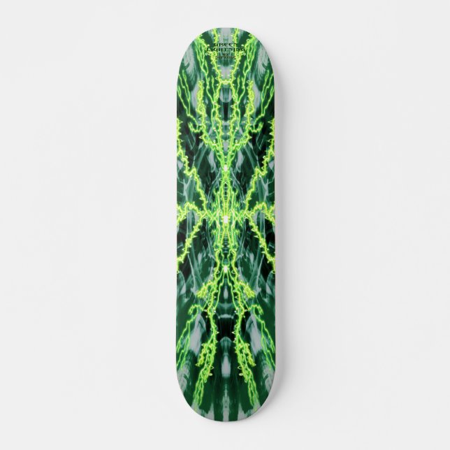 GRÜNER BLITZ SKATEBOARD (Vorne)