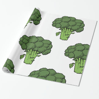 Grüner Brokkoli Geschenkpapier