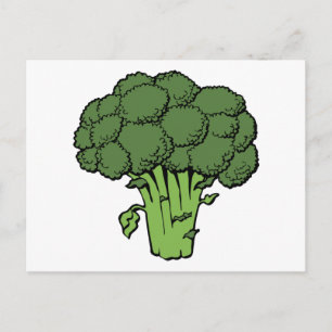 Grüner Brokkoli Postkarte