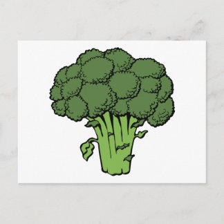 Grüner Brokkoli Postkarte
