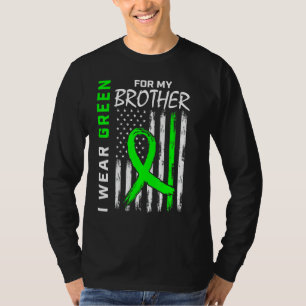 Grüner Bruder Nierenerkrankung Zerebral Palsy Awar T-Shirt