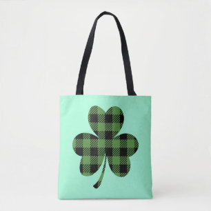 Grüner Buffalo-Kariert-Shamrock-Kleeblatt-Design-6