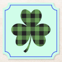 Grüner Büffel-Kariert Shamrock Kleeblatt Design-61