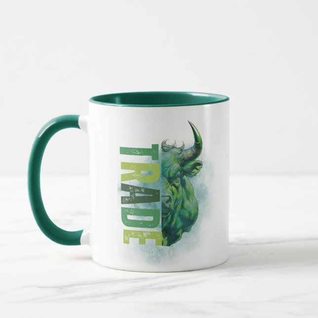 Grüner Bulle | Trade Design | Marmor Tasse (Links)