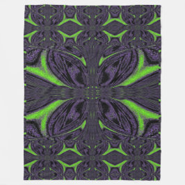 Grüner ButterFliegen 6 Fleecedecke