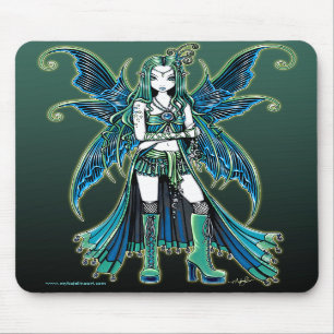 Grüner Celetial Stern-feenhafte Kunst Mousepad