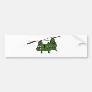 Grüner CH-47 Chinook Militär-Hubschrauber Autoaufkleber