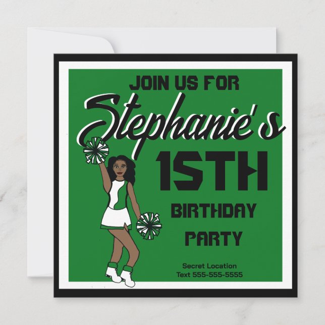 Grüner Cheer #1 - Einladung (Vorderseite)