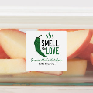 Grüner Chile Riecht die Liebe Labels Etiketten