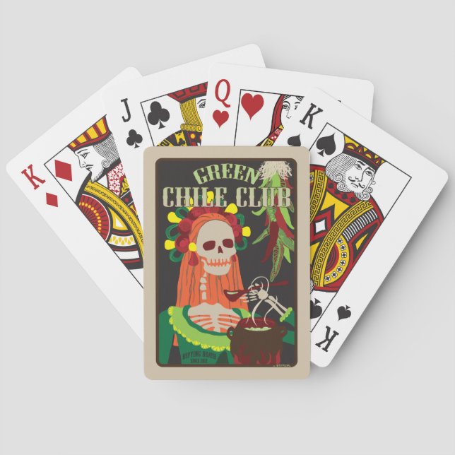 Grüner Chile Spielkarten (Rückseite)