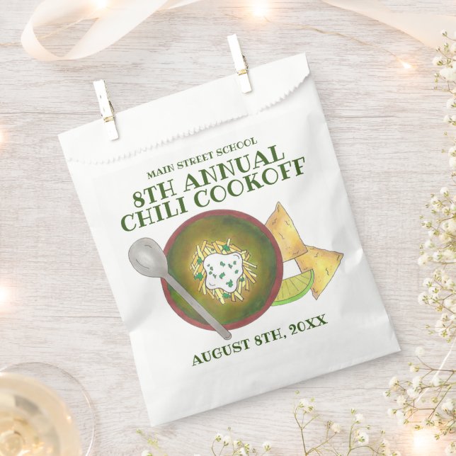 Grüner Chili Verde Chili Kochabkoch Geschenktütchen (Ausgeschnitten)