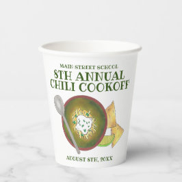 Grüner Chili Verde Chili Kochabkoch Pappbecher