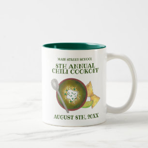 Grüner Chili Verde Chili Kochabkoch Zweifarbige Tasse