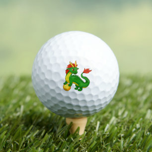 Grüner chinesischer Drache Golfball