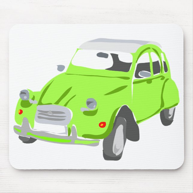 Grüner Citroen 2 Lebenslauf Mousemat Mousepad (Vorne)
