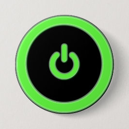 Grüner Computer-Power-Knopf-Knopf Button