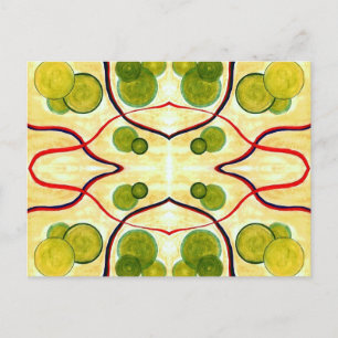 Grüner Creme-Float-Postkarte Postkarte