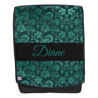 grüner Damast Rucksack