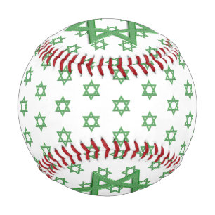 Grüner Davidstern nahtlos Baseball