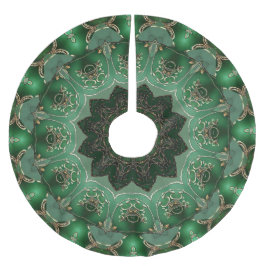 Grüner Dekorativer Baumschurz Polyester Weihnachtsbaumdecke