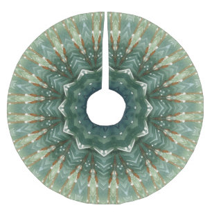 Grüner Dekorativer Baumschurz Polyester Weihnachtsbaumdecke