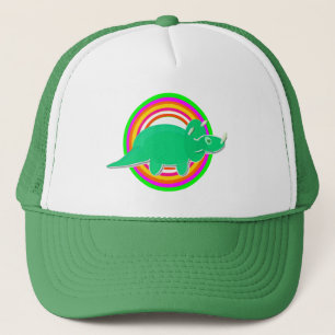 Grüner DinosaurierTriceratops Truckerkappe