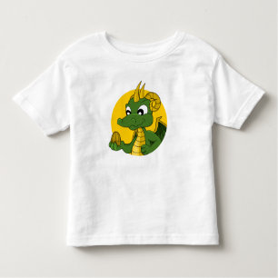 Grüner Drache Cartoon Kleinkind T - Shirt