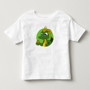 Grüner Drache Cartoon Kleinkind T - Shirt