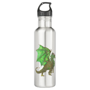 Grüner Drache Edelstahlflasche