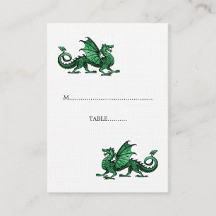 Grüner Drache Hochzeit-Platzkarte Platzkarte