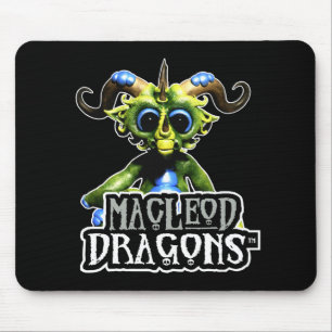 Grüner Drache Mousepad MD