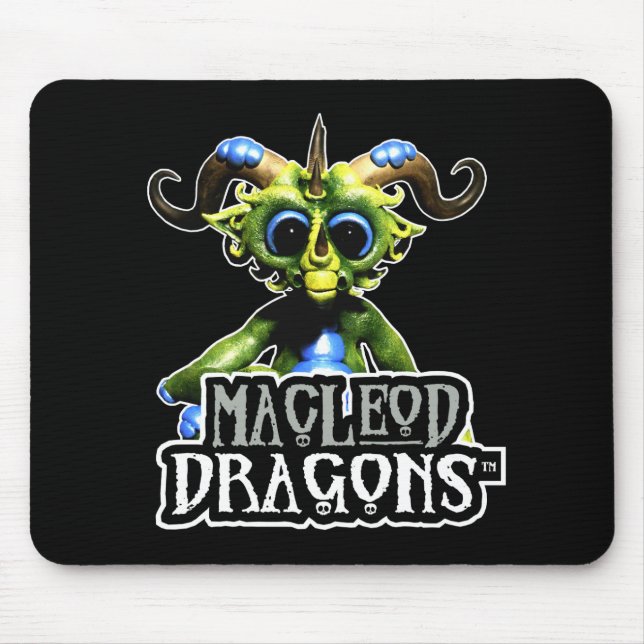 Grüner Drache Mousepad MD (Vorne)