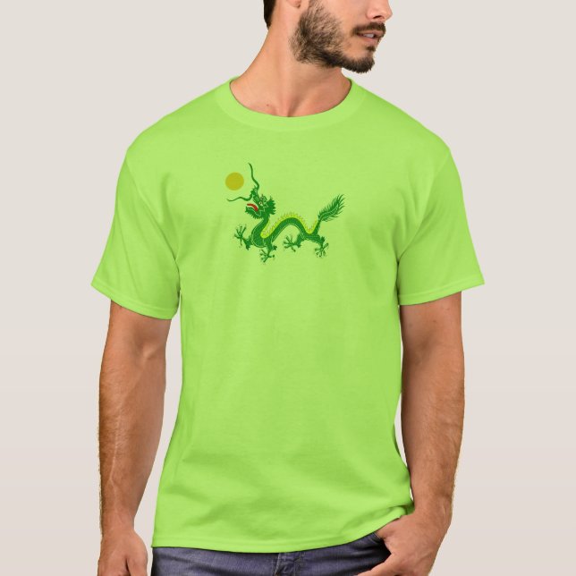 Grüner Drache T-Shirt (Vorderseite)