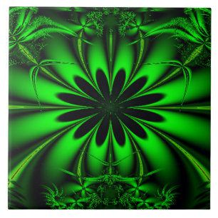 Grüner Dschungel Fliese