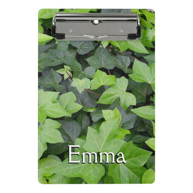 Grüner Efeu Botanischer Druck Mini Klemmbrett (Vorderseite)