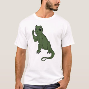 Grüner Eidechsen-Flex T-Shirt