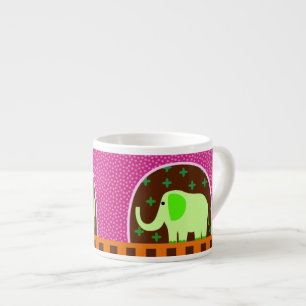 Grüner Elefant Espressotasse