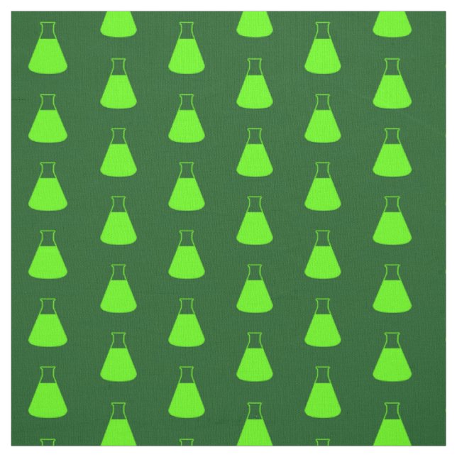 Grüner Erlenmeyer-Kolben Stoff (Muster)