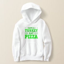 grüner Erntedank rette Pizza aus Truthahn Hoodie