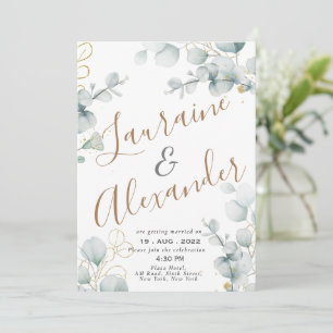 Grüner Eukalyptus-Grüngarten Einladung