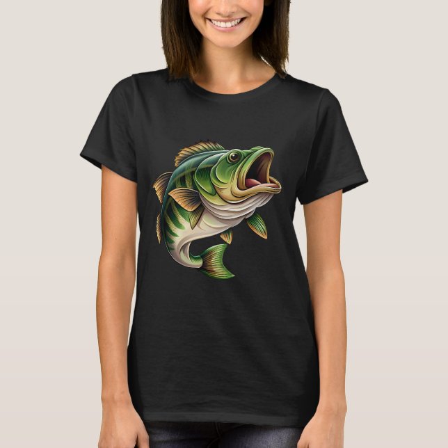 grüner Fisch T-Shirt (Vorderseite)