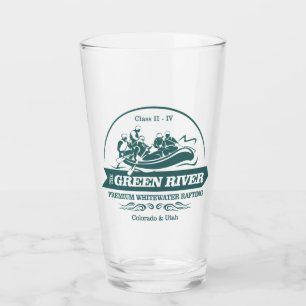 Grüner Fluss (Rafting2) Glas