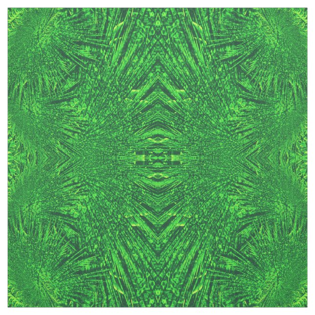 grüner Fractal. Stoff (Muster)