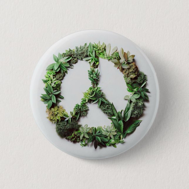 Grüner Frieden Button (Vorderseite)