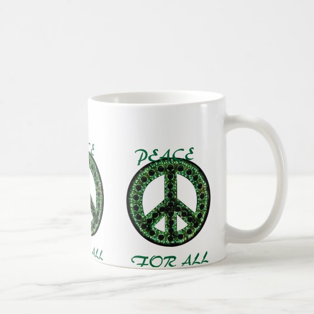 grüner Frieden für alle Tasse (Rechts)