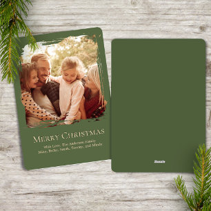 Grüner Frohe Weihnachten Einfaches Foto