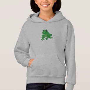 Grüner Frosch auf Pullover Hoodie