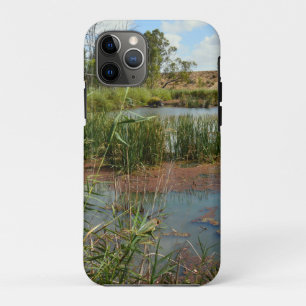 Grüner Frosch auf Schilf über Sumpf,   Case-Mate iPhone Hülle