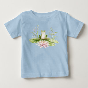 Grüner Frosch Baby T-shirt